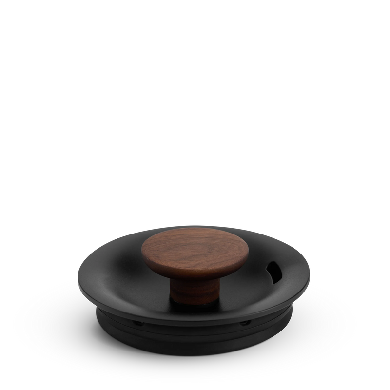 Stagg EKG Lid with Lid Pull - Stagg EKG Lid with Lid Pull - Stagg EKG Pro Studio / Matte Black + Walnut | Fellow